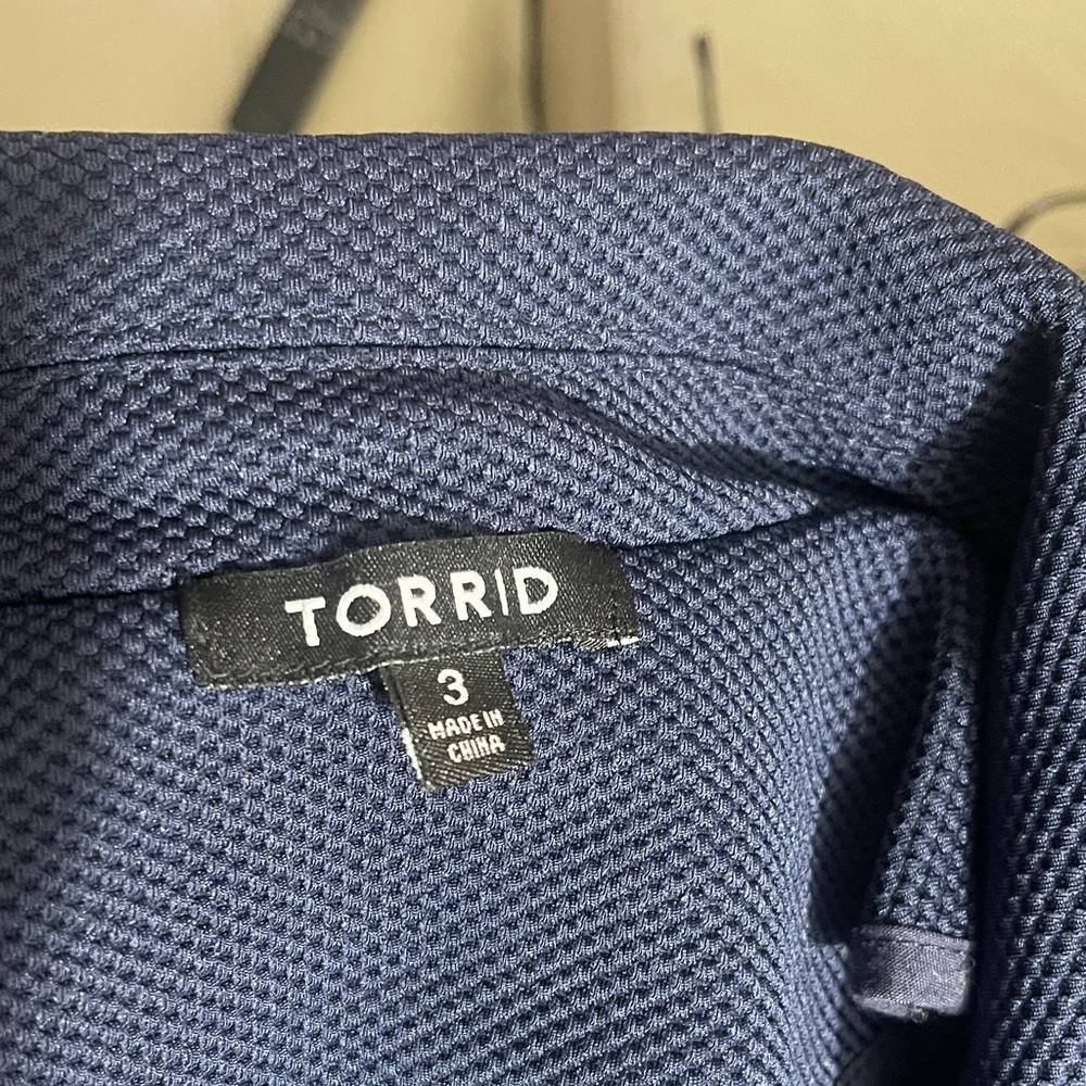 Women's TORRID Navy Jacket - Picture 9 of 16